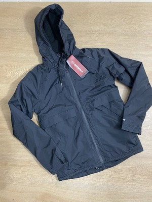 Wolverine I-90 Sherpa Rain Jacket Small Black Full Zip Hooded Waterproof NWT