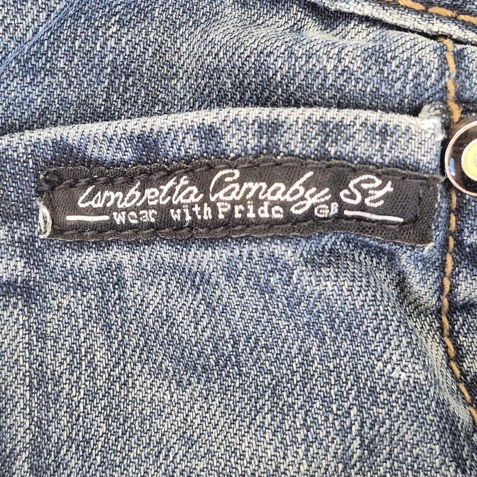 Jeans LAMBRETTA W34 L31 azul para hombre 100 % algodón denim recto vintage - Imagen 4 de 4