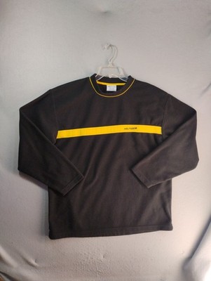 Vintage Tommy Hilfiger Mens Fleece Sweatshirt Large Black Long Sleeve Pullover