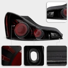 2008-13 G37 / 14-15 Q60 Coupe Black Smoked 3D LED Tube Tail Light Left Hand Side