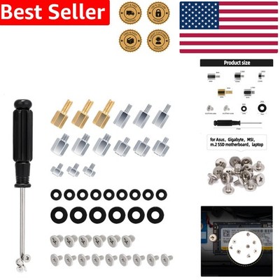 46Pcs M.2 SSD Mounting Screws Kit w/ Magnetic Screwdriver, NVMe