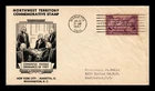 Dr Jim Stamps FDC Northwest Territory Commemorative Stamp 1937 Sudduth Cachet