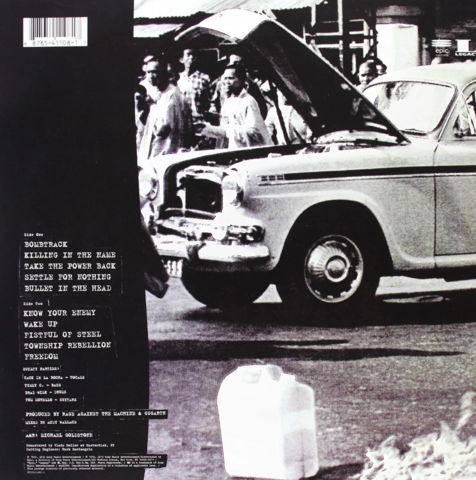 Rage Against The Ma Rage Against The Machine (Picture Disc)  explicit_l (Vinyl) - Image 3 of 3