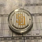 San Diego Padres, silver Coin 1oz folding coin capsule box magnetic lid w/ stand