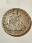 1861 S Scarce  Civil War Seated Liberty Half Dollar Low Mintage 939,000 *Rare*