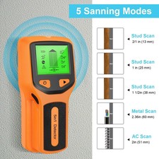 5 in 1 Electric Detector Wall Wood Metal Sensor Wire Stud Finder Cable Scanner