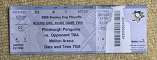Pittsburgh Penguins 2009 Stanley Cup Playoffs Tickets @ Mellon Arena - Crosby