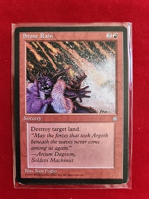Stone Rain - Ice Age - MTG Magic - Common - Red Sorcery
