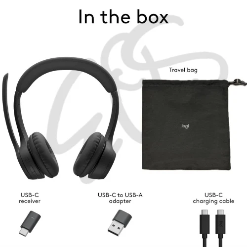 Logitech Zone 305 kabelloses Bluetooth-Headset mit Mikrofon, schwarz UVP:79,99€ - Bild 4 von 4