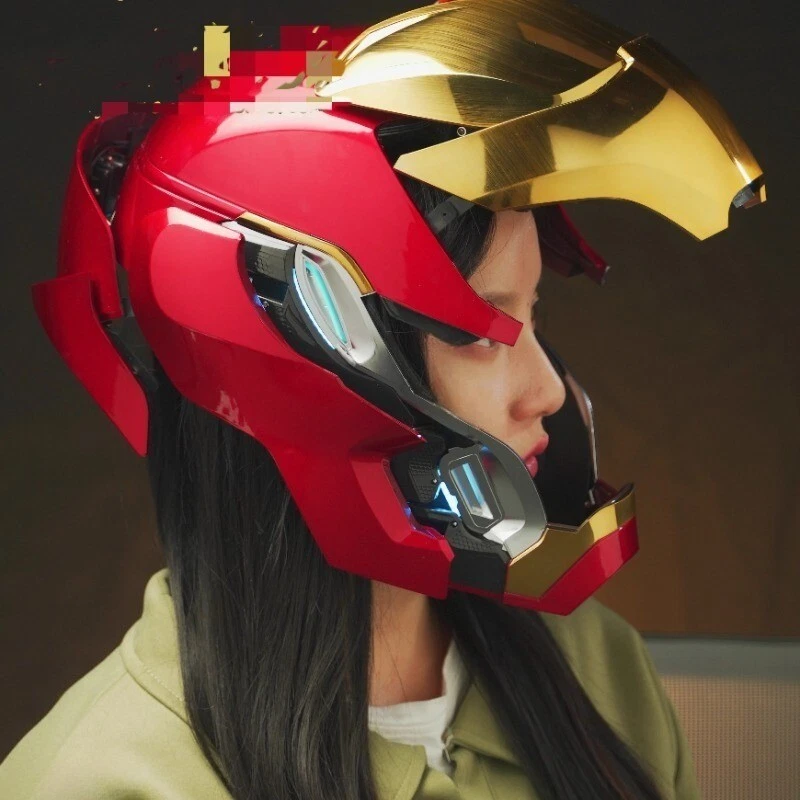 Homem de Ferro Mechahead MK50 Capacete Controle de Voz Máscara Usável Cosplay Festa Presentes- - Imagem 3 de 4