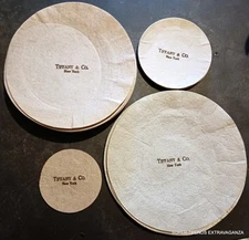 Lot of 30 Original Tiffany & Company New York Gray Plate Protective Divider Pads