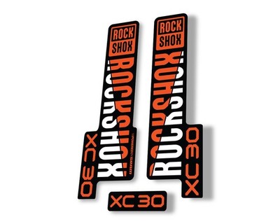 Rock Shox XC 30 2020 Fork Decal Mountain Bike Cycling Sticker Adhesive Orange