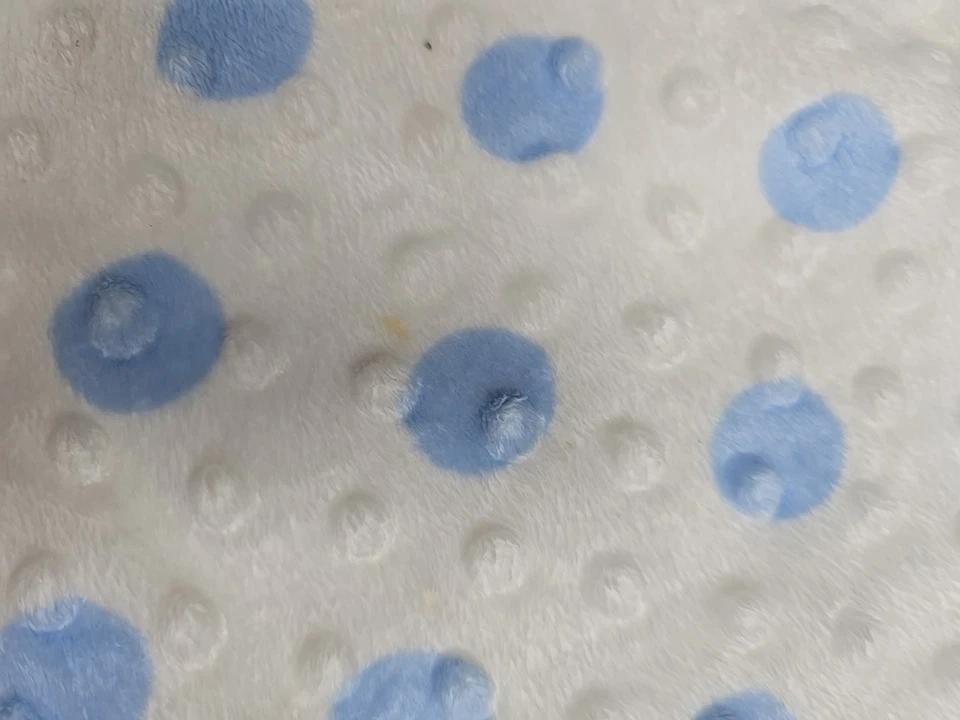 Одеяло Child of Mine Lion «Too Sweet Baby Boy» синее в горошек норковое с атласной отделкой - Изображение 3 из 4