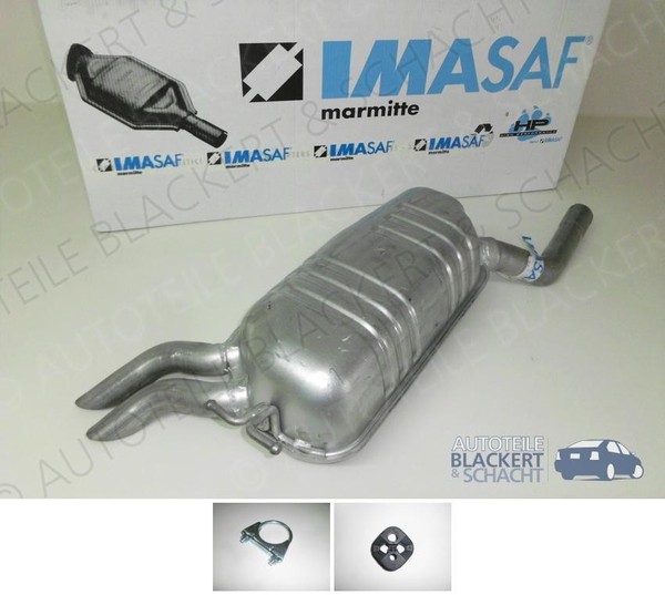 Imasaf Auspuff Endtopf+ZubehöR FüR Mercedes E-Klasse Limo W210 200K+240+280+320-image