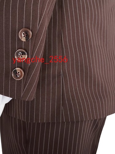 Doctor Who 10° David Tennant Costume Marrone Uniforme Cosplay Costume Set Halloween - Foto 20 di 27