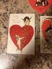 Vintage Antique "To My Valentine" HB Griggs Postcard Cupid Climbing Ladder Heart — photo 2