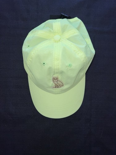 OVO Octobers Very Own Mens Classic Owl Made In USA Adjustable Hat Neon Green - Picture 2 of 7