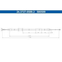 ATE 24.3727-0589.2 Seilzug, Feststellbremse