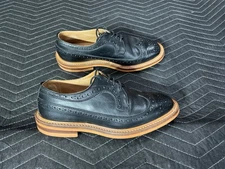 Trickers Richard Long Wing Tips Black Orange Dainite Soles Size US9