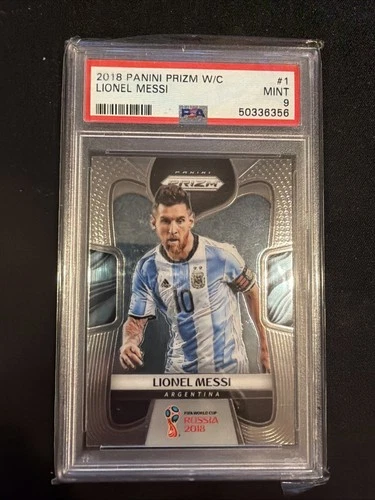 2018 Panini Prizm World Cup Lionel Messi #1 PSA 9