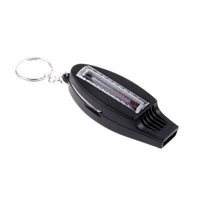 4 In 1 Outdoor Survival Whistle Compass Magnifying Thermometer /& Keychai rO