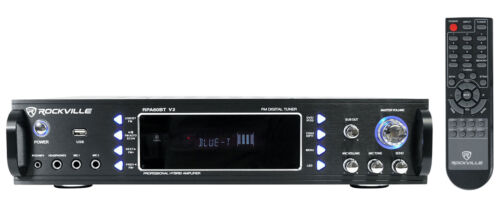 Récepteur home cinéma Rockville RPA60BT 1000 watts avec Bluetooth/tuner/USB/mélangeur - Photo 1 sur 6