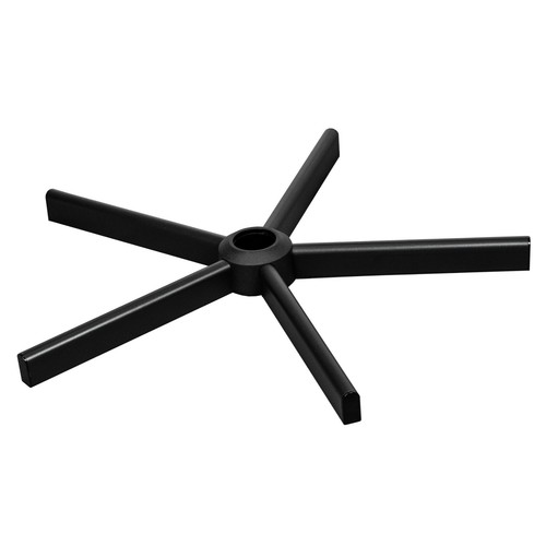 CRUZ DE PIE GIRATORIA cromo para silla giratoria silla de oficina agujero Ø5 cm sin rodillos - Imagen 6 de 36