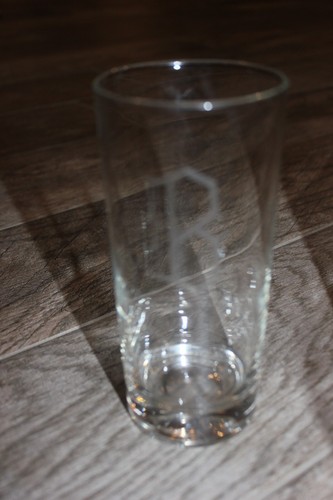 Vintage Set of 6 Engraved Etched Monogram "B" Tumblers Drinking Glasses Highball - Picture 6 of 11