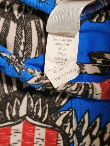 Lularoe TC Tall Curvy Leggings Red White & Blue Americana Patriotic Election HTF - Picture 6 of 6