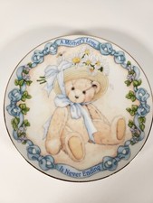 Cherished Teddies "A Mothers Love Is Never Ending" Collectible Plate from Enesco
