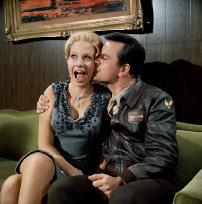 Bob Crane Barbro Hedstrom on Hogans Heroes 1967 Television Old Photo 2