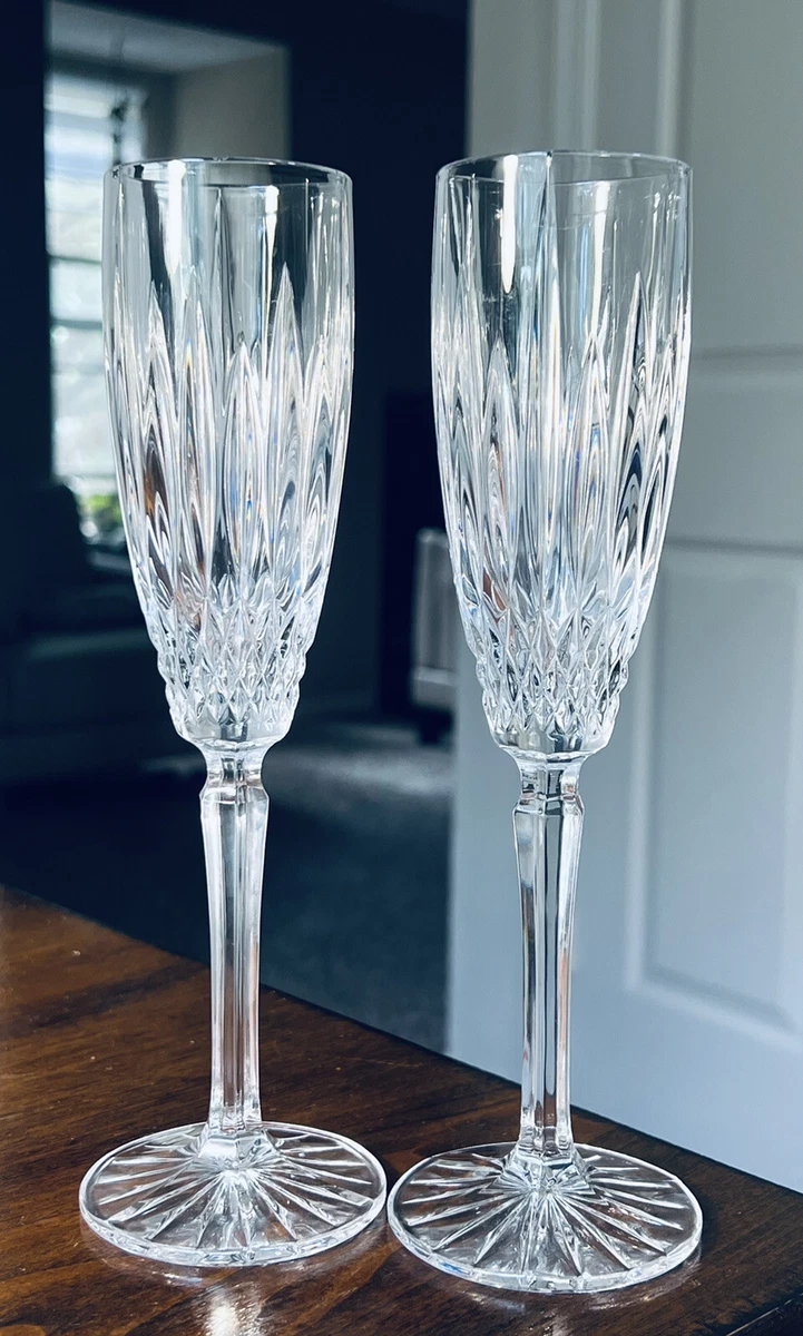 Crystal Champagne Glasses Vintage Lead Crystal Flutes Luxury