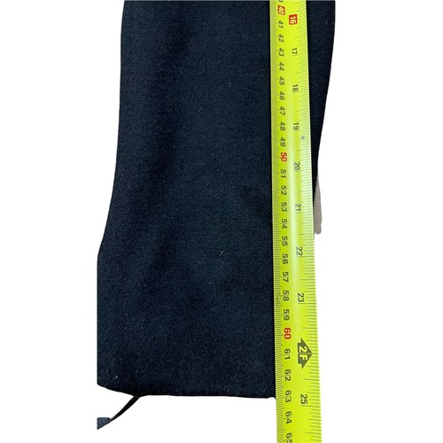 Diesel Men's Wool Full Length Coat Black Leather Collar Pockets - Picture 6 of 9