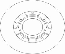 TRW 2x Bremsscheibe hinten Ø308 mm Voll für Ford Transit Kasten FY FZ 2.0