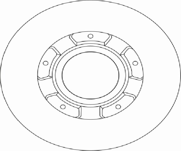 TRW 2X Bremsscheibe Hinten Ø308 Mm Voll FüR Ford Transit Kasten FY FZ 2.0-image