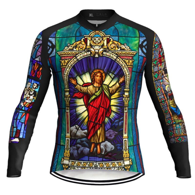 Bicycle Clothes Cycling Shirt Church Shirt Bike Jersey MTB Long
