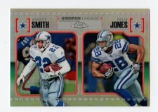 E910 EMMITT SMITH FELIX JONES 2010 TOPPS CHROME REFRACTOR GRIDIRON LINEAGE 33/99