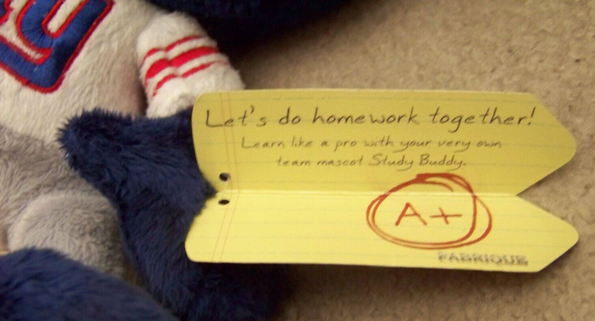 NY New York Giants plush Study Buddies Team Nerds 10 NY New York Giants plush Study Buddies Team Nerds 10