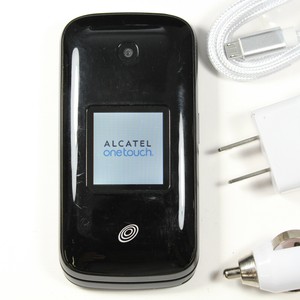 Alcatel OneTouch A394C (Tracfone) Flip Phone - CDMA 3G - Black - Fast