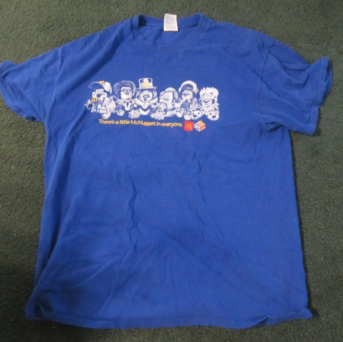 2023 McDonald’s Kerwin Frost Crew Shirt Mens L The McNugget Buddies Blue Delta