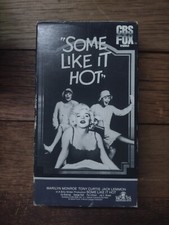 Some Like It Hot VHS 1984 Marilyn Monroe RARE CBS Fox Video Original HTF