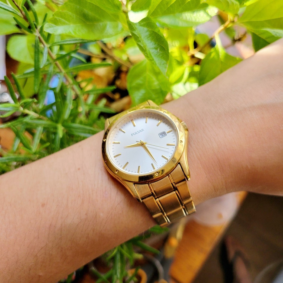 Classic Gold Pulsar Calendar Watch | eBay