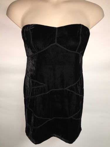 Silence + Noise Black Strapless Dress Medium NWOT - Picture 4 of 6