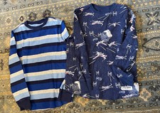 Gap Boys Lot Top Sz M G Long Sleeve Crew Cut Pocket Fall Winter