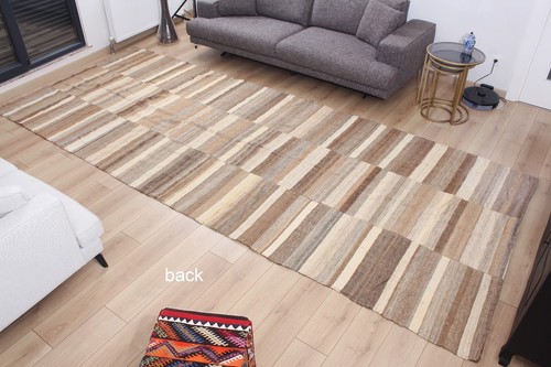 Alfombra Kilim Lahaf Kilim 6,04' x 14,80' ANTIGUA envío rápido 11906 - Imagen 13 de 24