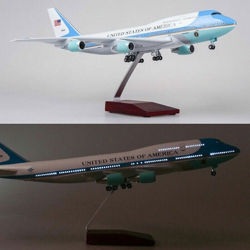 Modelo diecast de avión 1/150 47 cm US Air Force One con tren de rodaje y lámparas de voz - Imagen 1 de 12