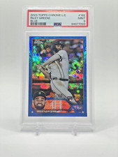 Riley Greene - 2023 Topps Chrome Logofractor Blue Refractor /150 Rookie PSA 9