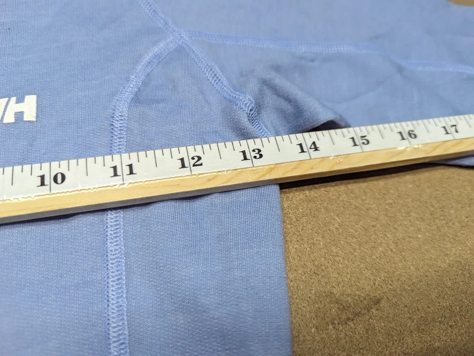 Helly Hansen Base Layer Shirt Womens Medium Running Ski Sport Outdoor Blue - Image 4 of 4