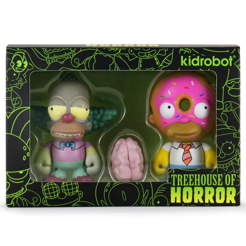 Kidrobot Simpsons Treehouse of Horror Donut Homer & Zombie Krusty IamRetro Excl - Image 3 of 4