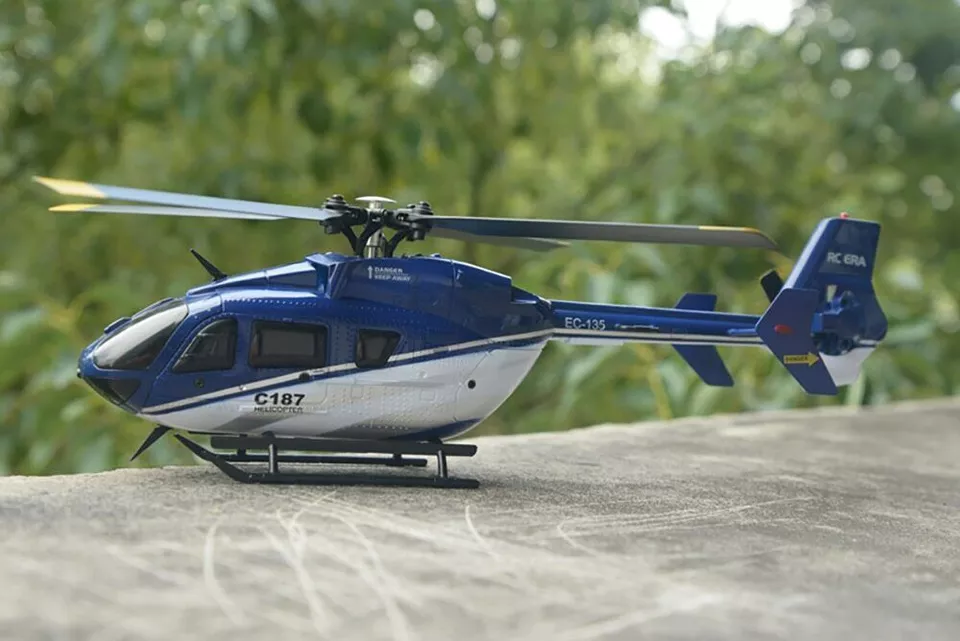 Rc Remote Control Helicopter C187 EC-135 2.4G 4CH 6-Axis Gyro Flybarless Toy - Image 4 of 4